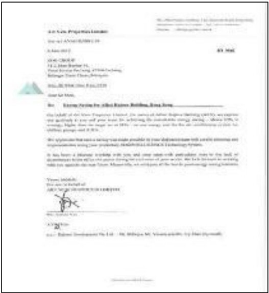 Letter of Appreciation